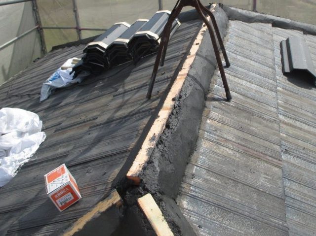 高砂市で新しい棟の下地形成